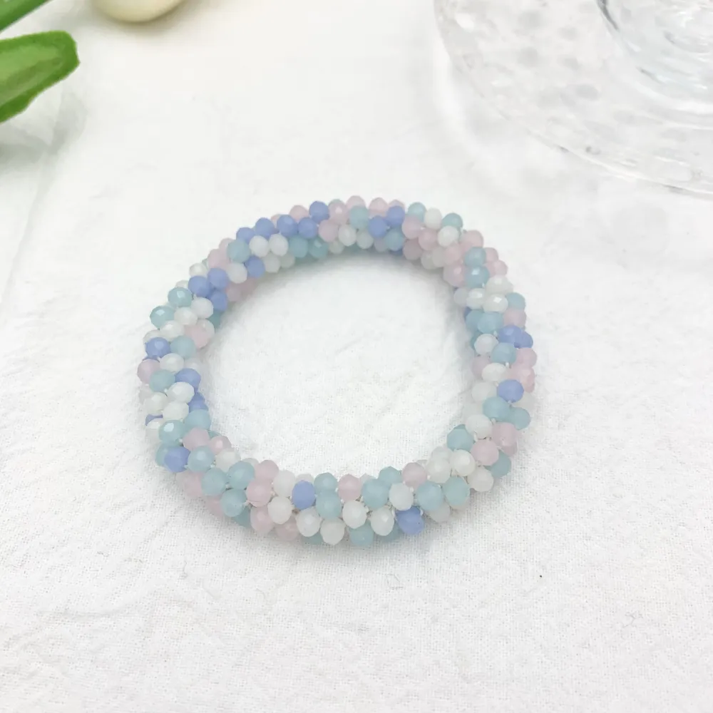 Tonalità Mix-Bracciale Elastico con Cristalli - BEC-1412 Tonalità Mix