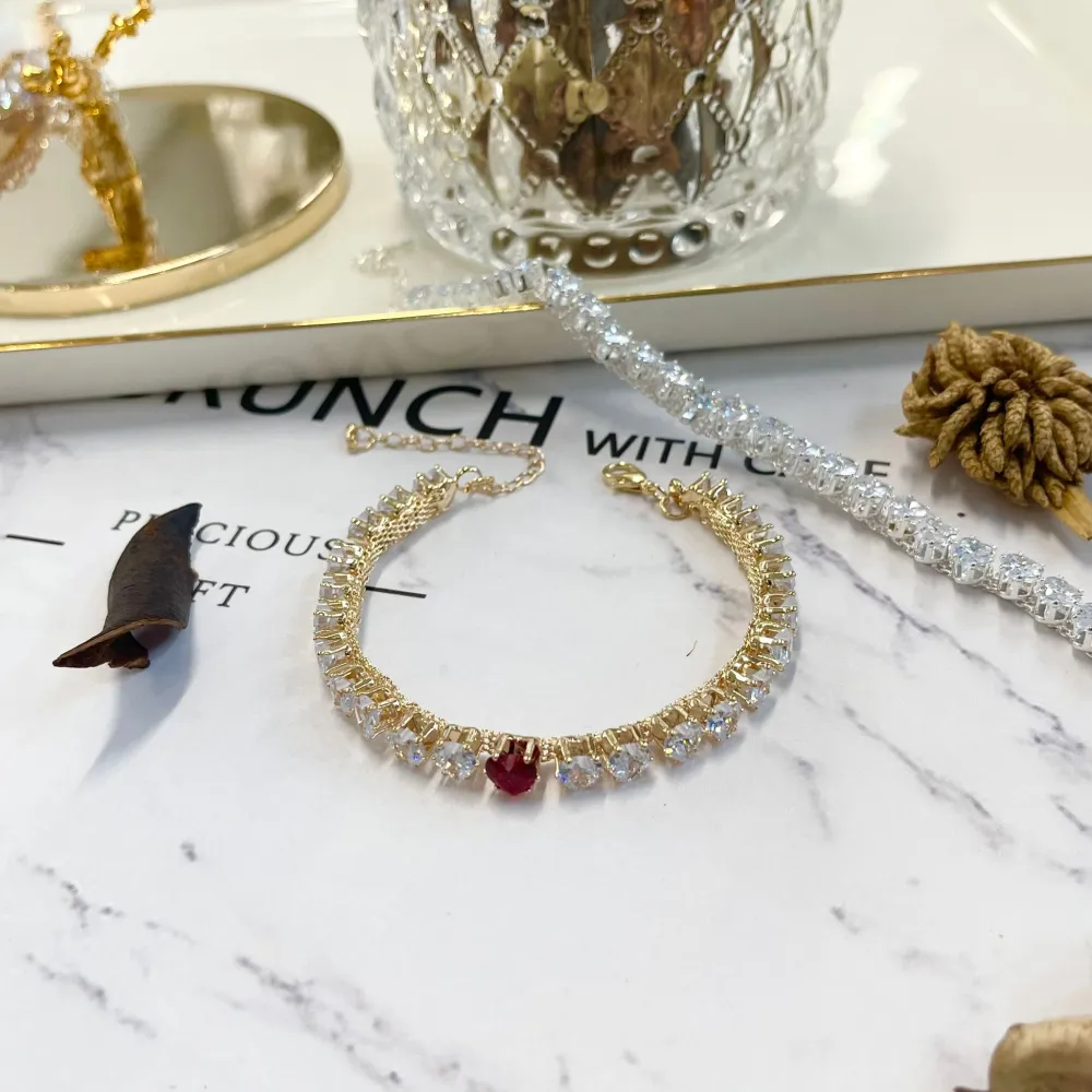 Tennis Cuore-Bracciale con Zirconia - BMM-159-SL16083