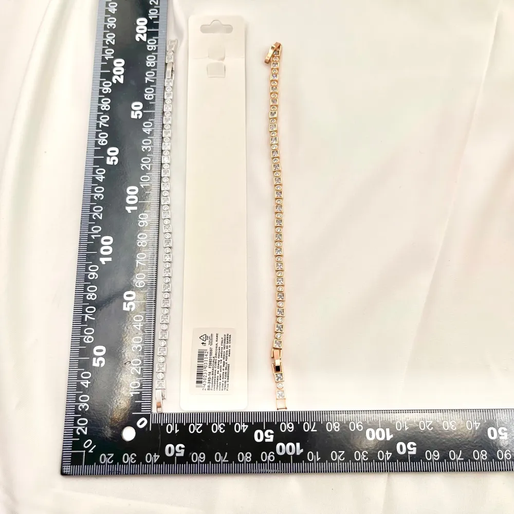 Quadrato e Tondo-Bracciale con Cubic Zirconia - BMZ-243-14 S