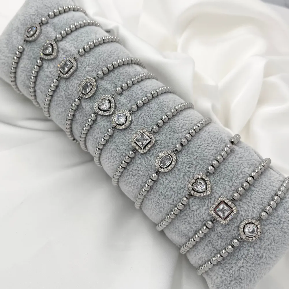 Soggetti Mix -12Pz Bracciali Elastici in Acciaio - BPA-103-AA325