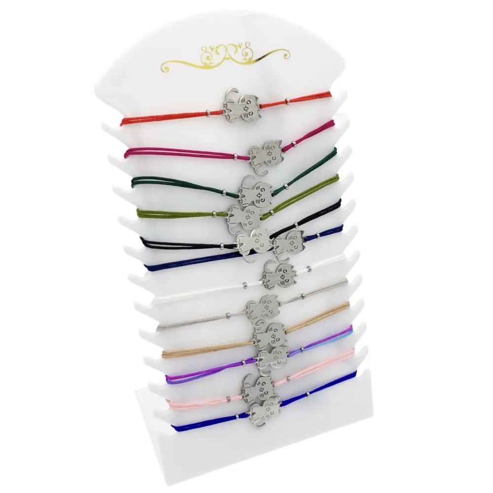 BPA7552-Gatto - 12 Pz Bracciali - BPA-1903