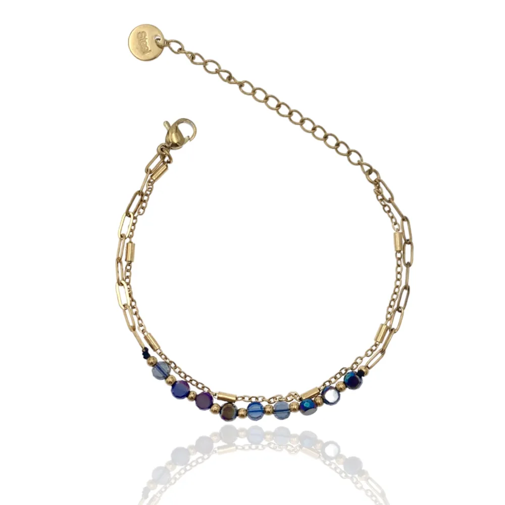 Mix Soggetti-15pz Bracciali in Acciaio - BPA-732-140 MARRONE