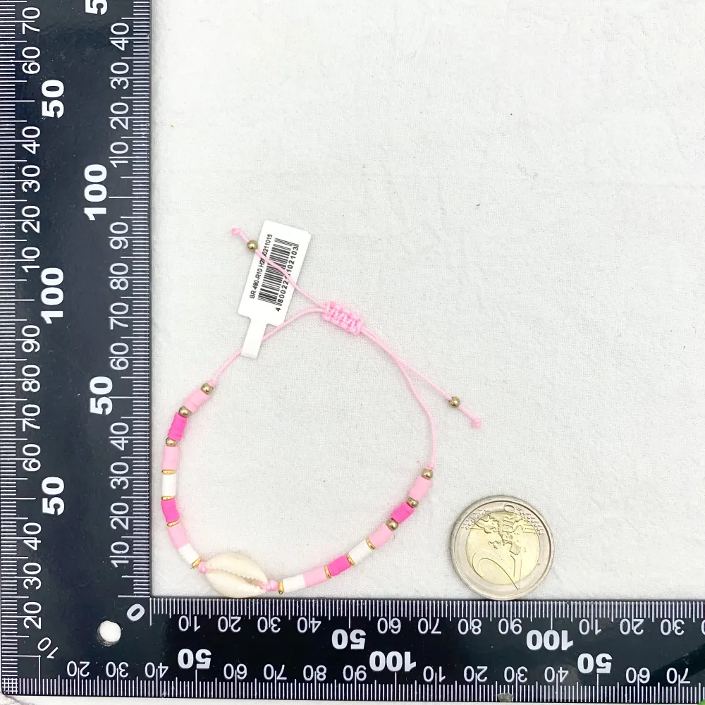 Conchiglia con Perline-12pz Bracciali Regolabili - BPM-480-R10