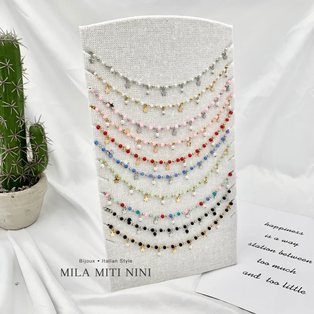 Stella-Collana Corta in Acciaio - CAC-103-AA13N