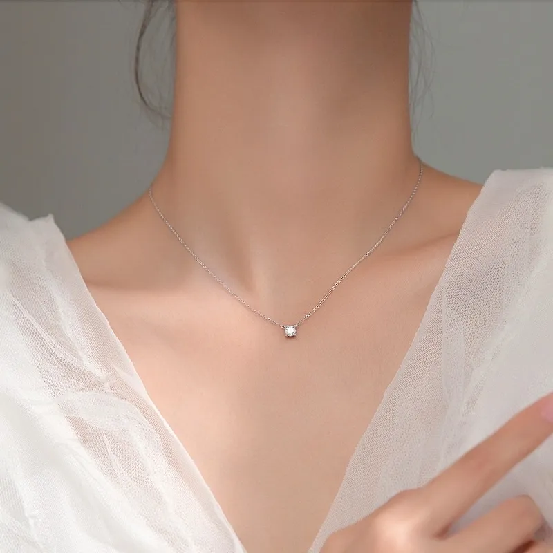 Punto Luce 7mm-Collana Corta in Acciaio - CAC-103-AA242N 7mm