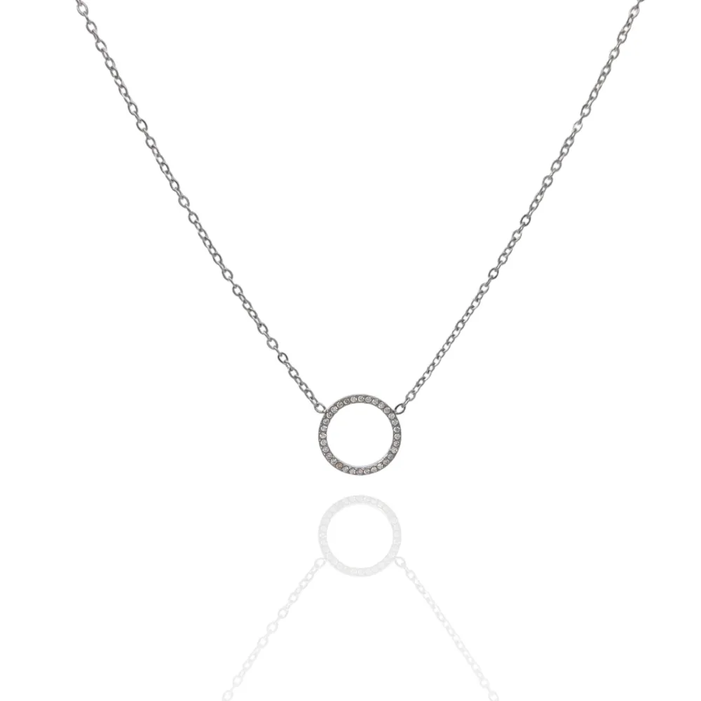 Cerchio-Collana Corta in Acciaio - CAC-103-AA2832N