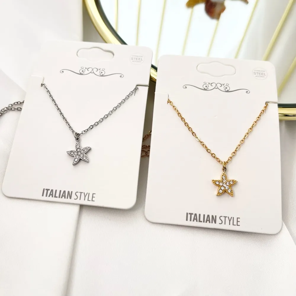 Stella Marina-Collana Girocollo in Acciaio - CAC-103-AA3490N