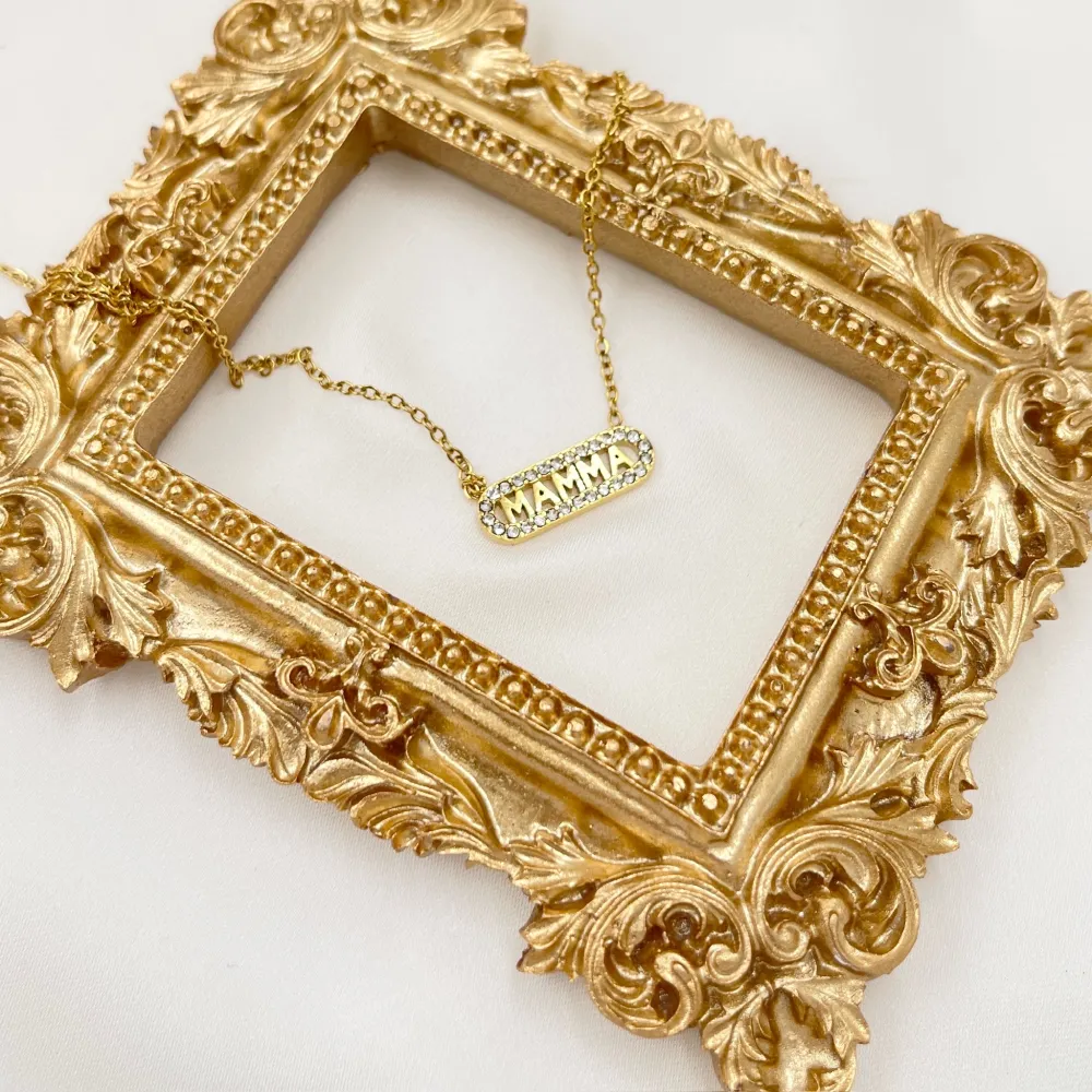 Mamma-Collana Girocollo in Acciaio - CAC-103-AA4360N