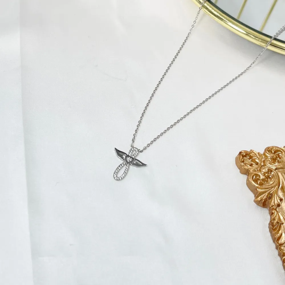 Angel Infinito -Collana Corta in Acciaio - CAC-103-AA4364N