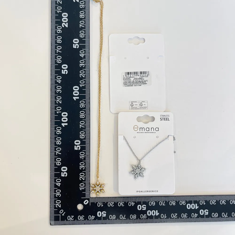 Fiocco di Neve-Collana Girocollo in Acciaio - CAC-103-AA5020N