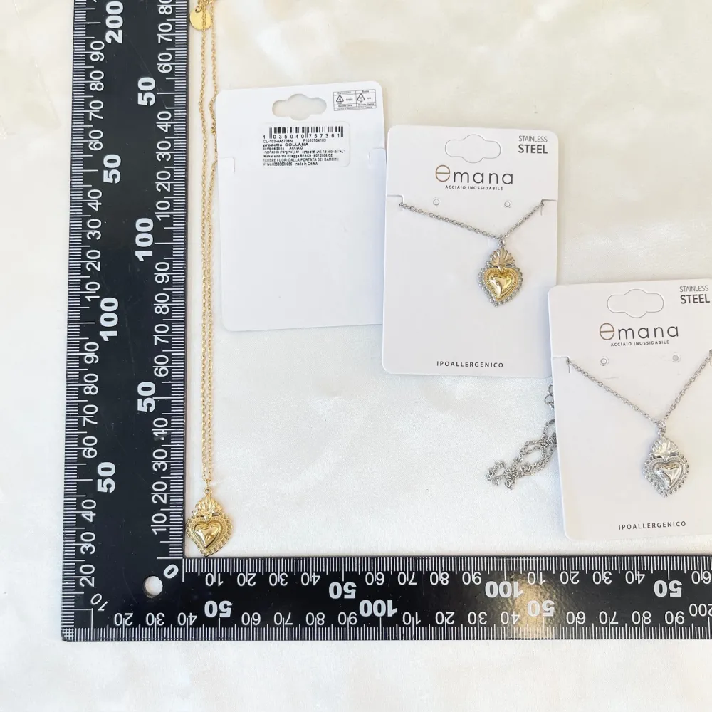 Sacro Cuore-Collana Girocollo in Acciaio - CAC-103-AA5736N