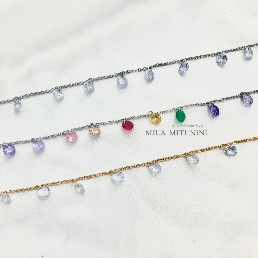 P.Luce Zirconia-Collana Corta in Acciaio - CAC103-AA62N