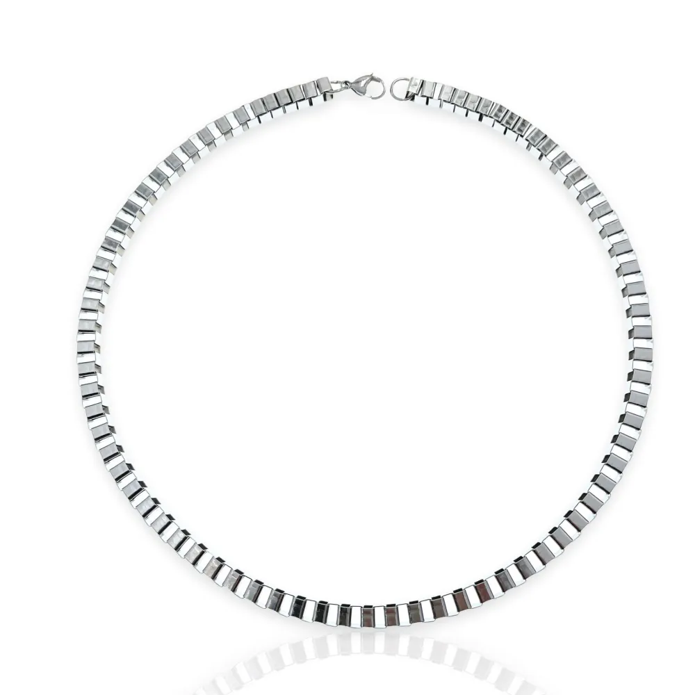 Catena 3.6mm -50cm-Collana Corta in Acciaio - CAC-208-252-253