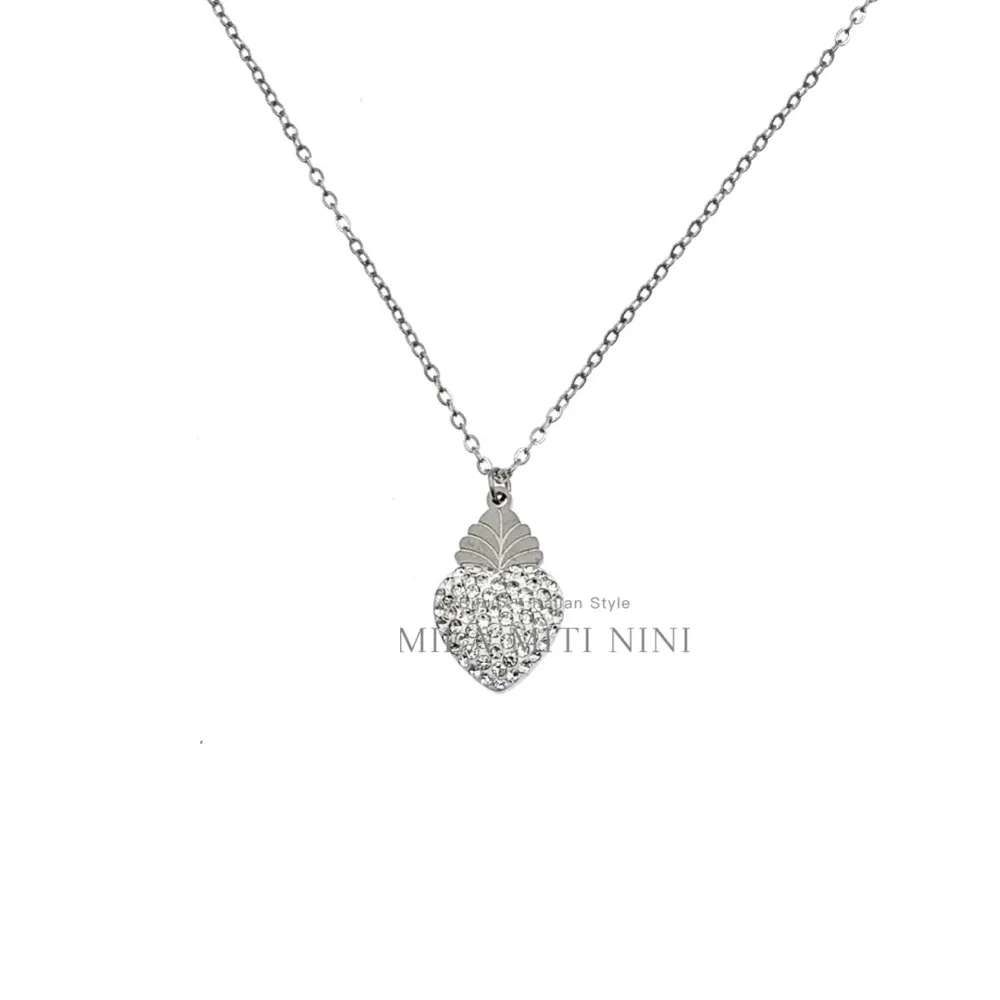 Sacro Cuore-Collana Corta in Acciaio - CAC413-1558