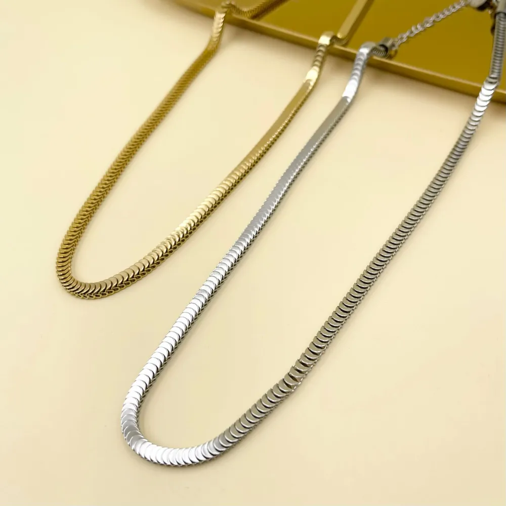 Catena -Collana Corta in Acciaio - CAC-413-2001