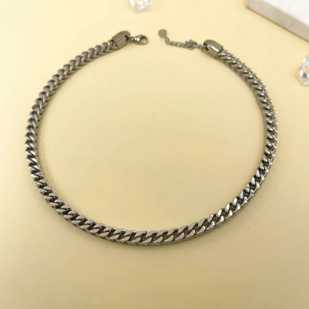 Catena -Collana Corta in Acciaio - CAC-413-2145