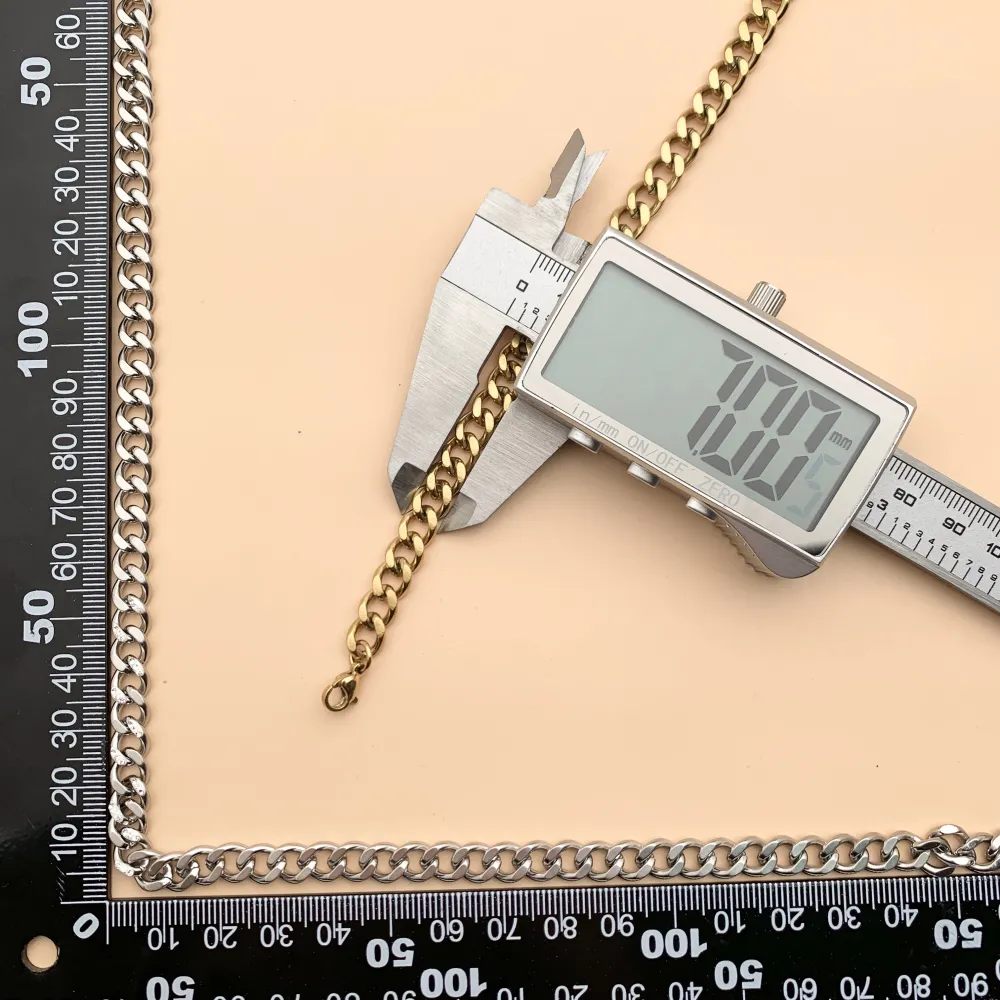 CAC7580-Catena con Strass -Collana Corta in Acciaio - CAC-413-2183