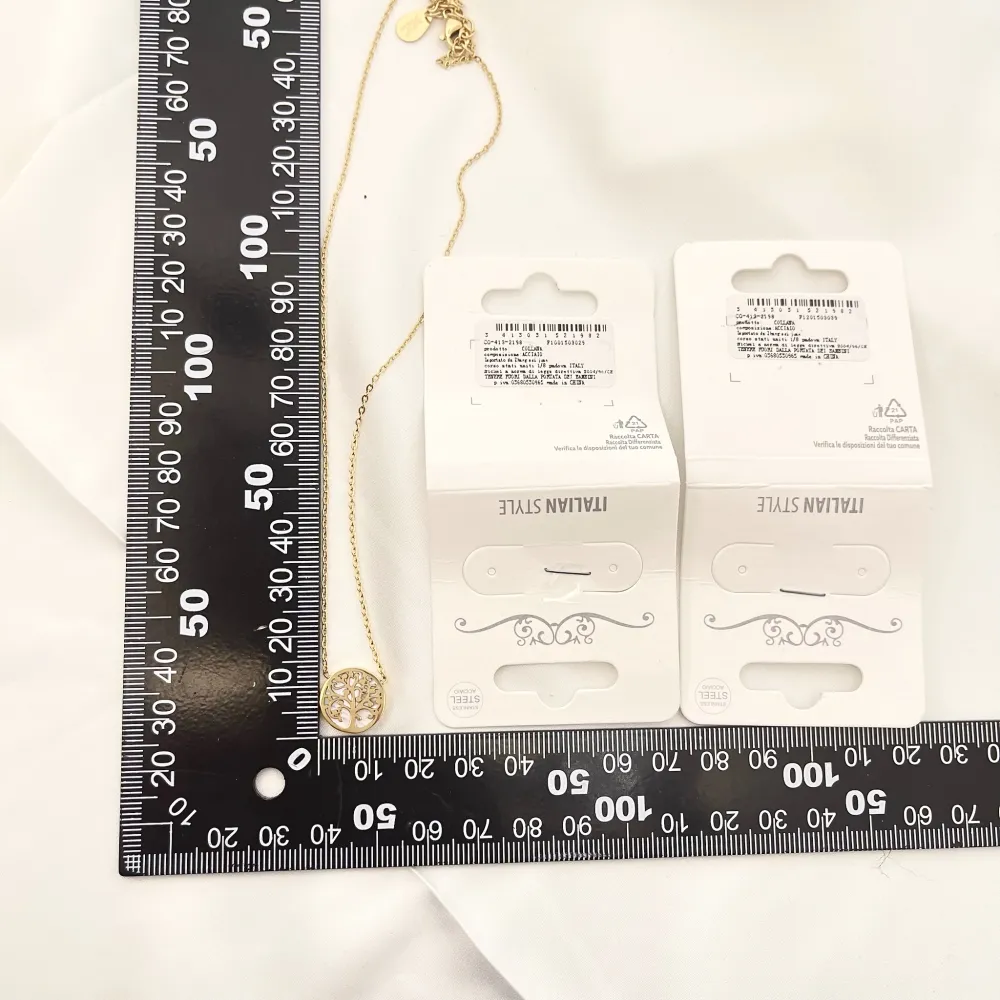 Albero della Vita-Collana Corta in Acciaio - CAC-413-2198