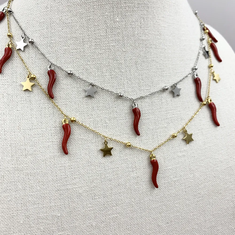 CAC7063-Stella Cornino-Collana Corta in Acciaio - CAC-413-2346-635