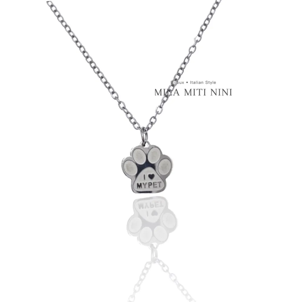 Zampa i love my pet-Collana Corta in Acciaio - CAC-413-2378