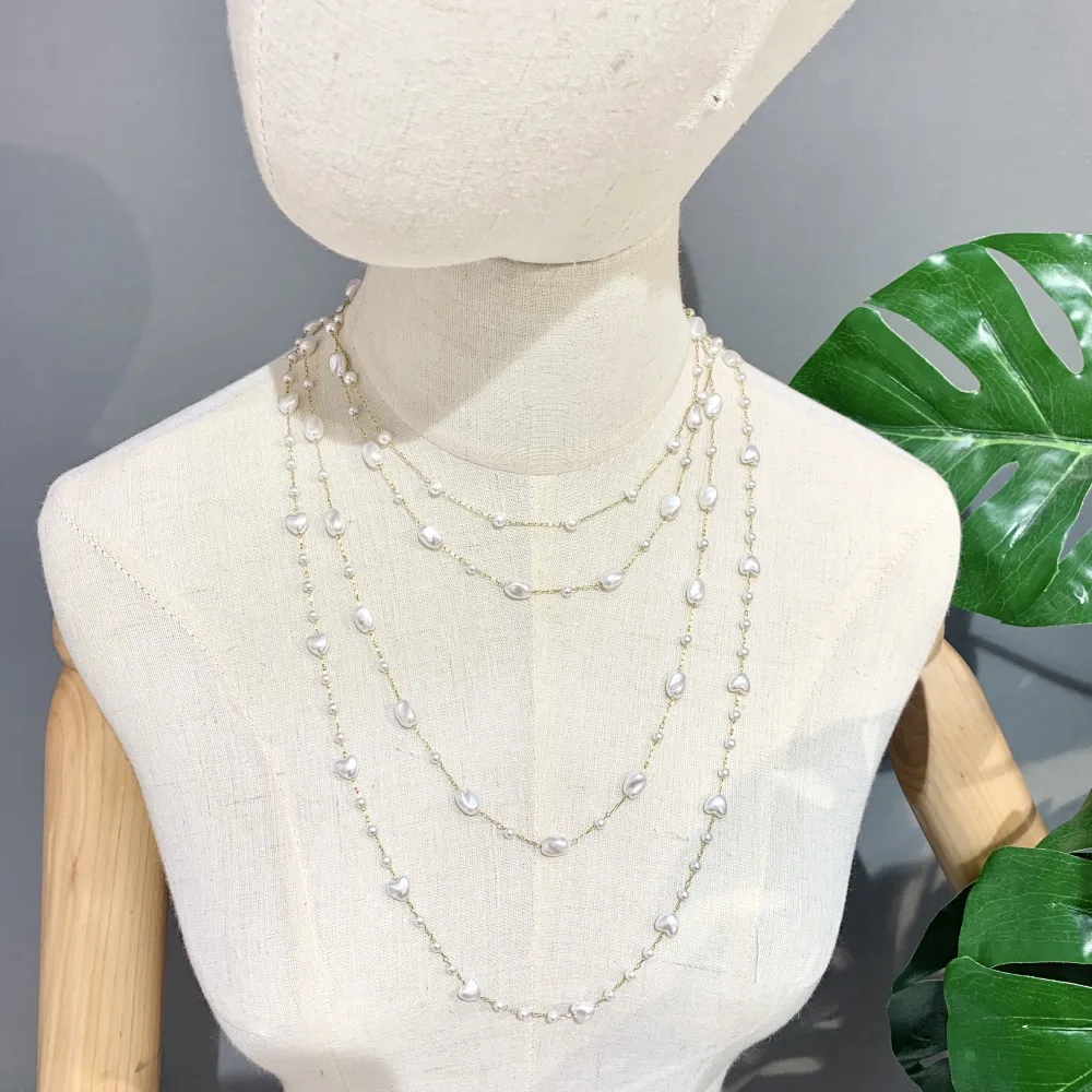 Perla Ovale-Collana Corta in Acciaio - CAC-413-2547