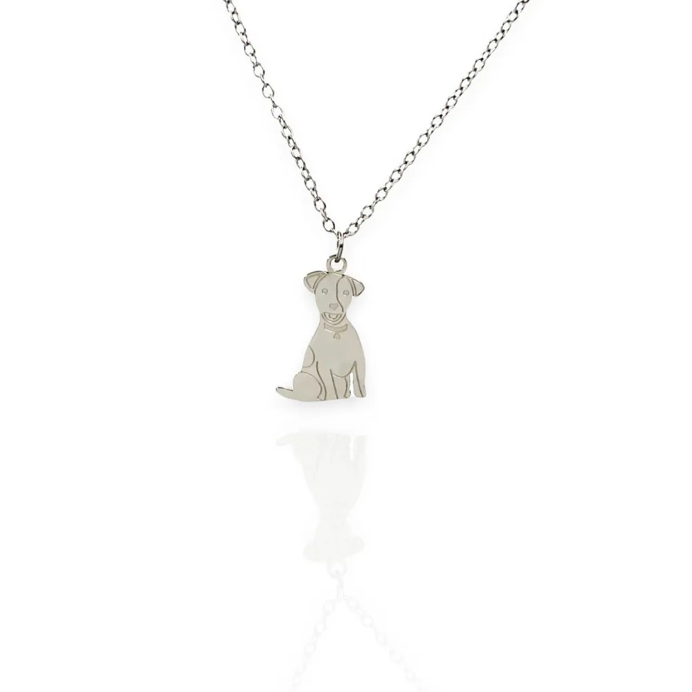 Cane -Collana Corta in Acciaio - CAC-450-525a