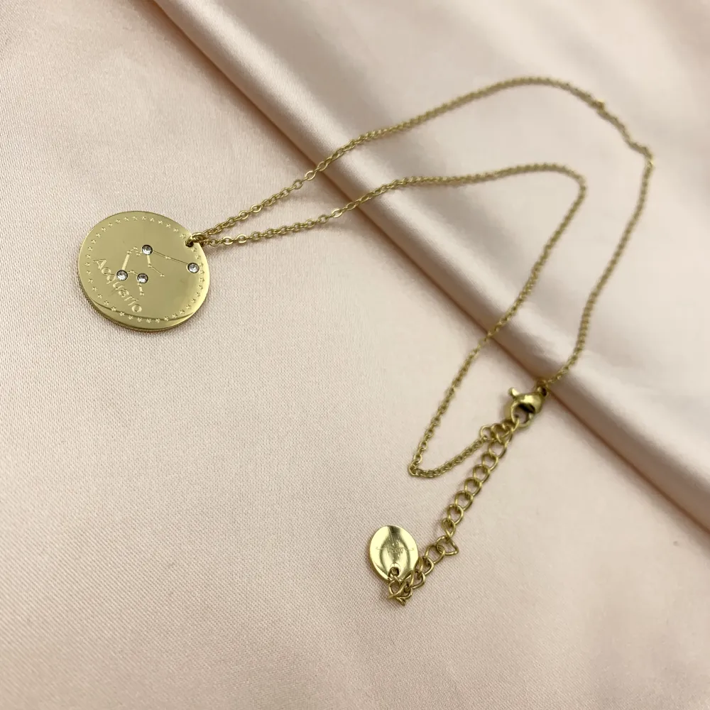 CAC6734-Segni Zodiacali- Collana Girocollo in Acciaio - CAC6734-Segni Zodiacali- Collana Girocollo in Acciaio