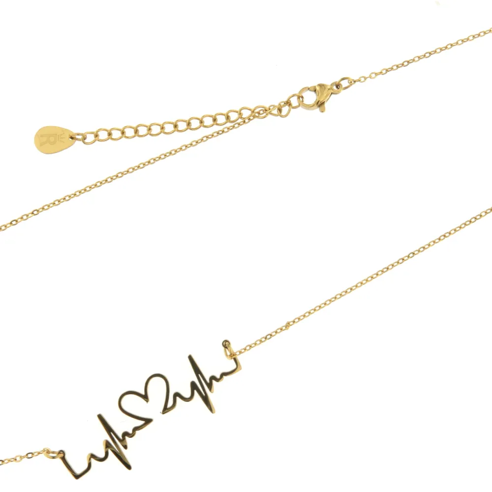 CAC7225-Battito Cuore - Collana Girocollo in Acciaio - CAC7225-Battito Cuore - Collana Girocollo in Acciaio