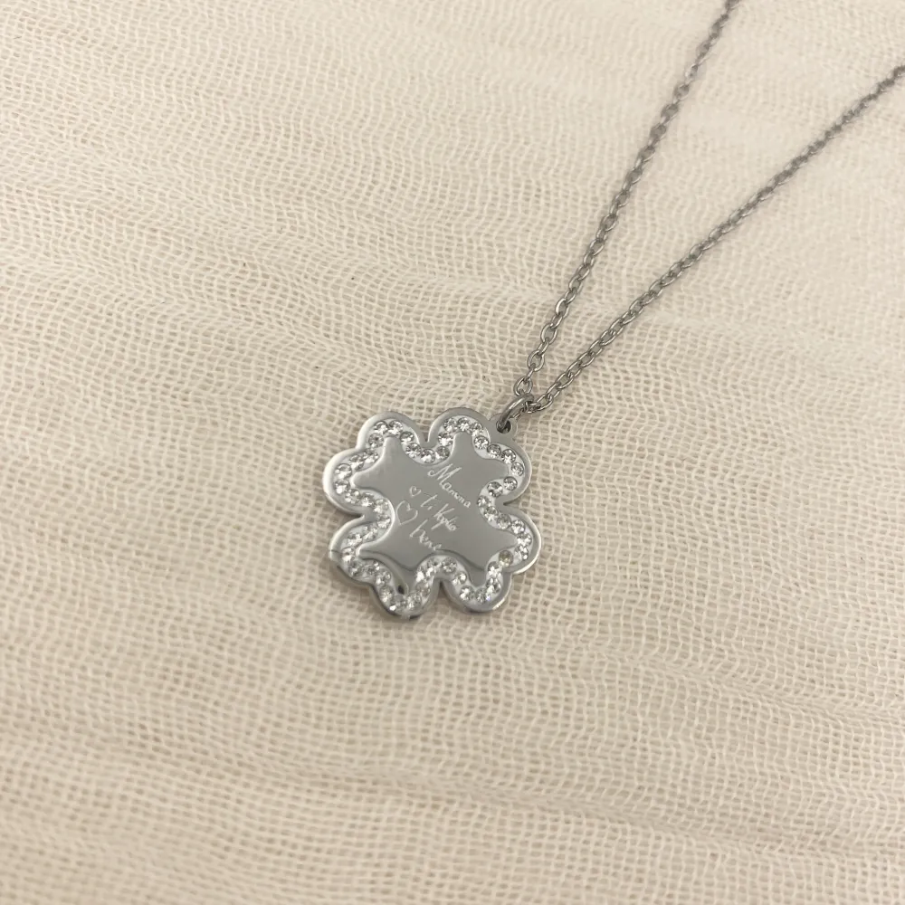 CAC7235-Quadrifoglio Amiche per Sempre-Collana Girocollo in Acc - CAC7235-Quadrifoglio Amiche per Sempre-Collana Girocollo in Acc