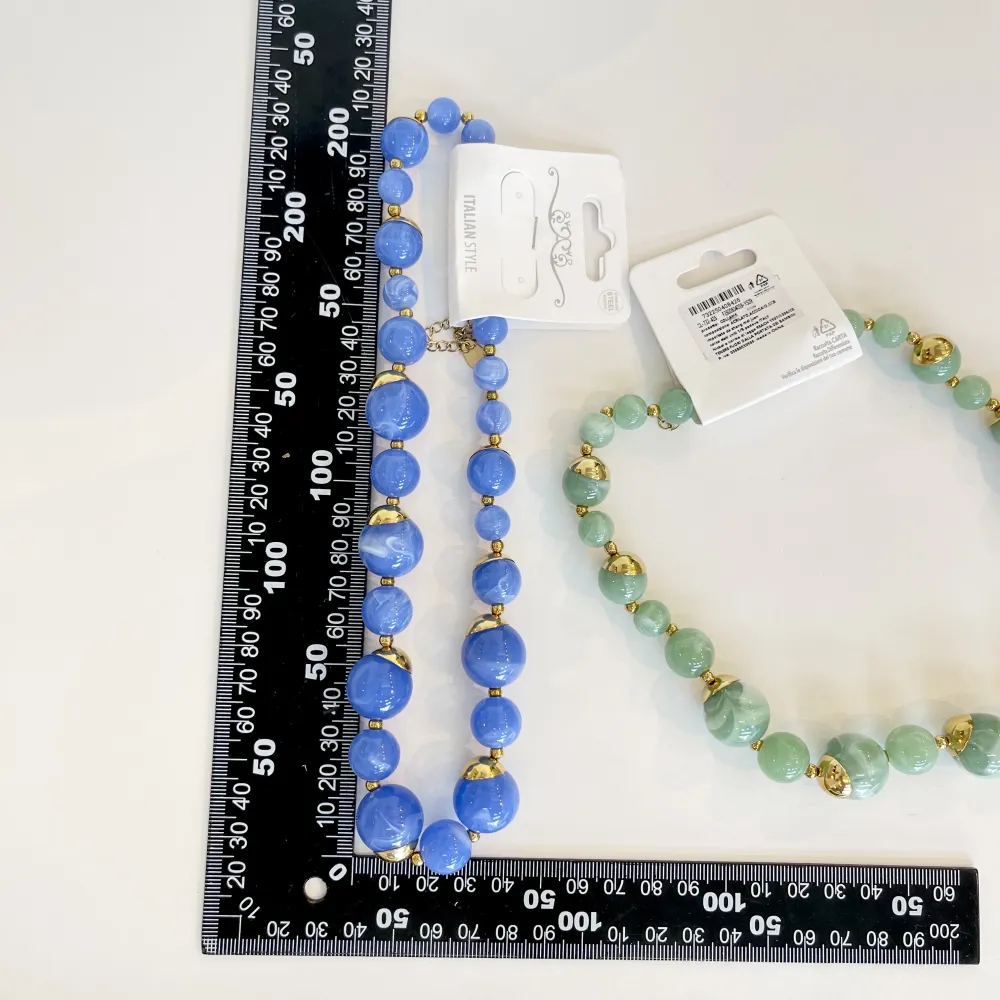 Palline Colorate -Collana Corta in Acciaio - CAC-732-426