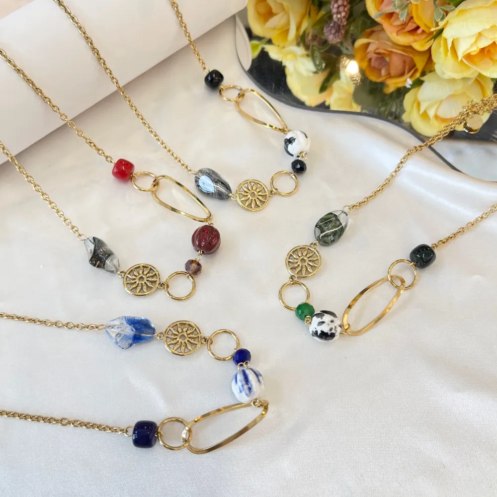 Ovale -Collana Corta in Acciaio - CAC-765-82