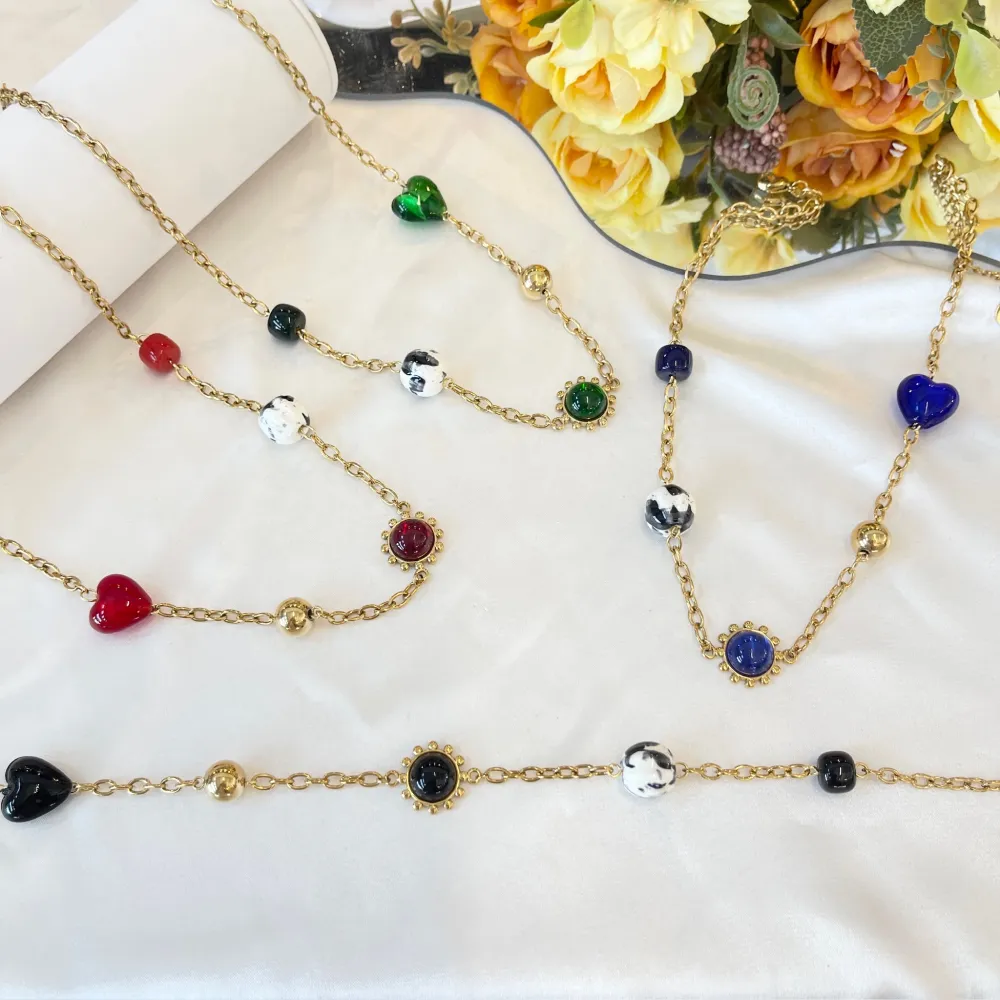 Cuore -Collana Corta in Acciaio - CAC-765-84