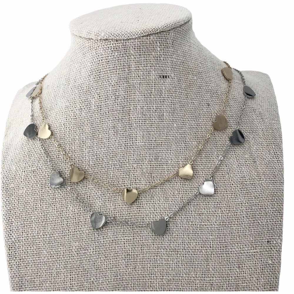 CAC-8 Cuorecini  5266 - Collana Corta in Acciaio - CAC-8 Cuorecini  5266 - Collana Corta in Acciaio