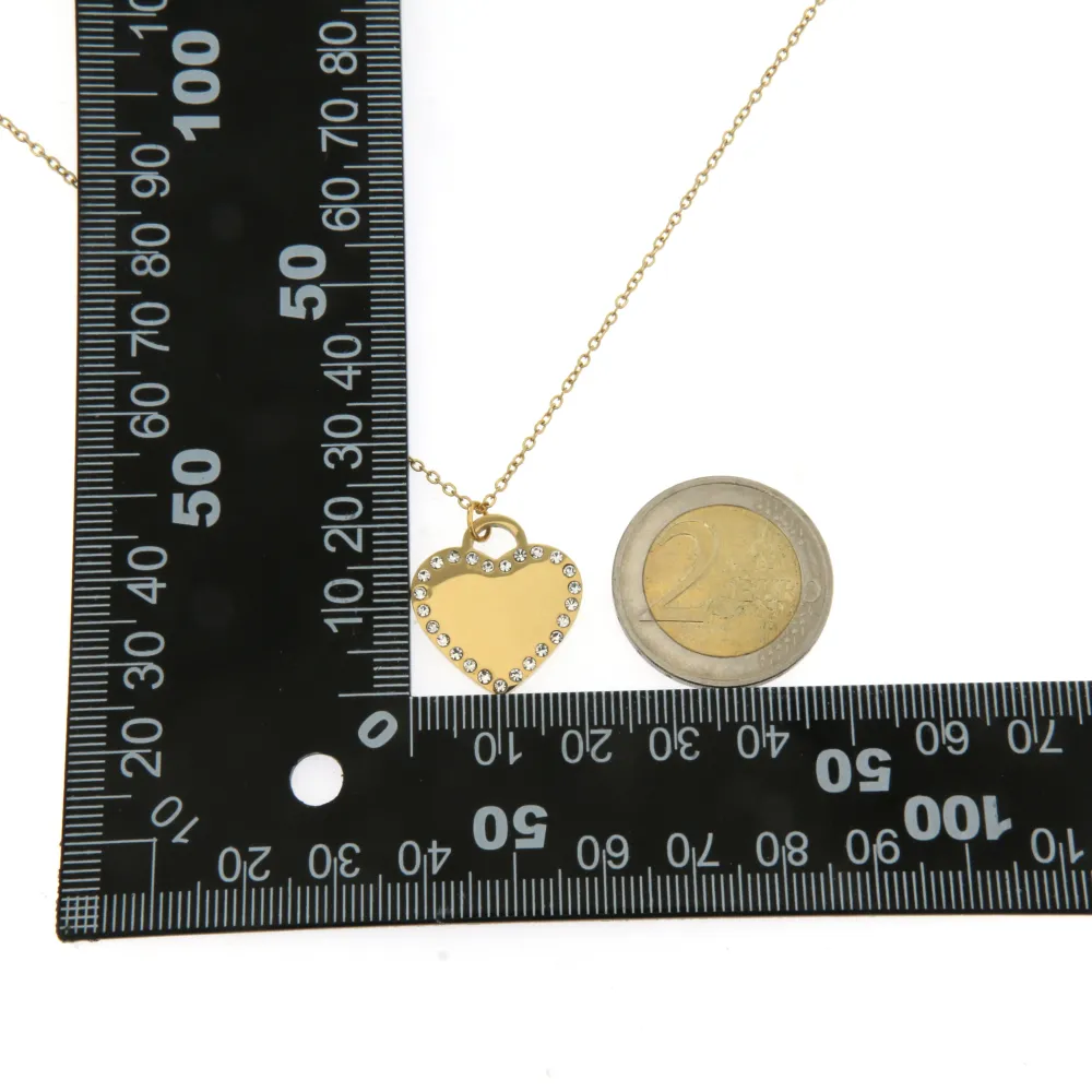 CAC-Cuore 5459- Collana Girocollo in Acciaio - CAC-Cuore 5459- Collana Girocollo in Acciaio