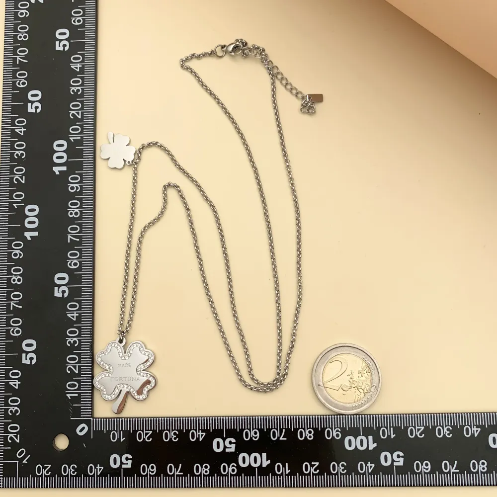 CAL413-910-100% Fortuna -Collana Lunga in Acciaio - CAL413-910-100% Fortuna -Collana Lunga in Acciaio