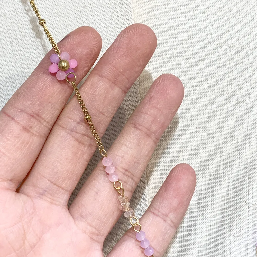 Margherita Fiore Colorato-12pz Collane Lunghe in Acciaio - CAL-735-27