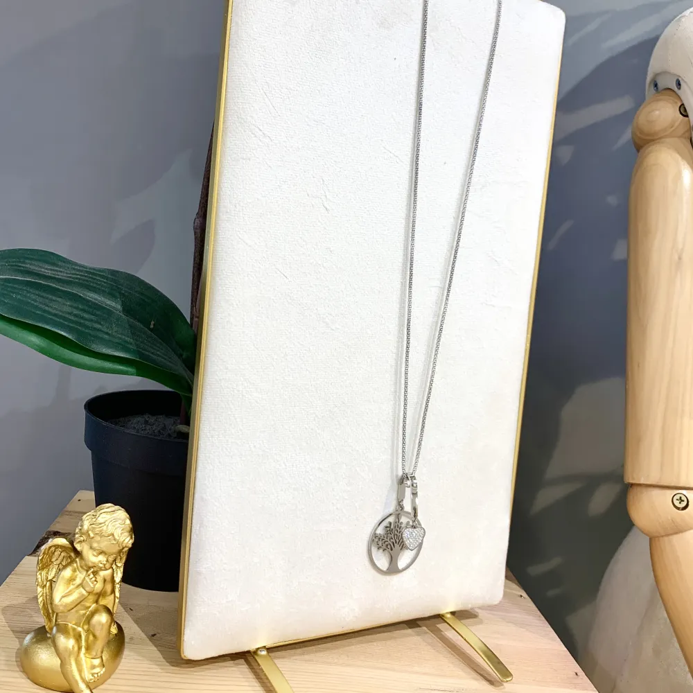 Albero della Vita-Collana Lunga in Acciaio - CAL-NS82