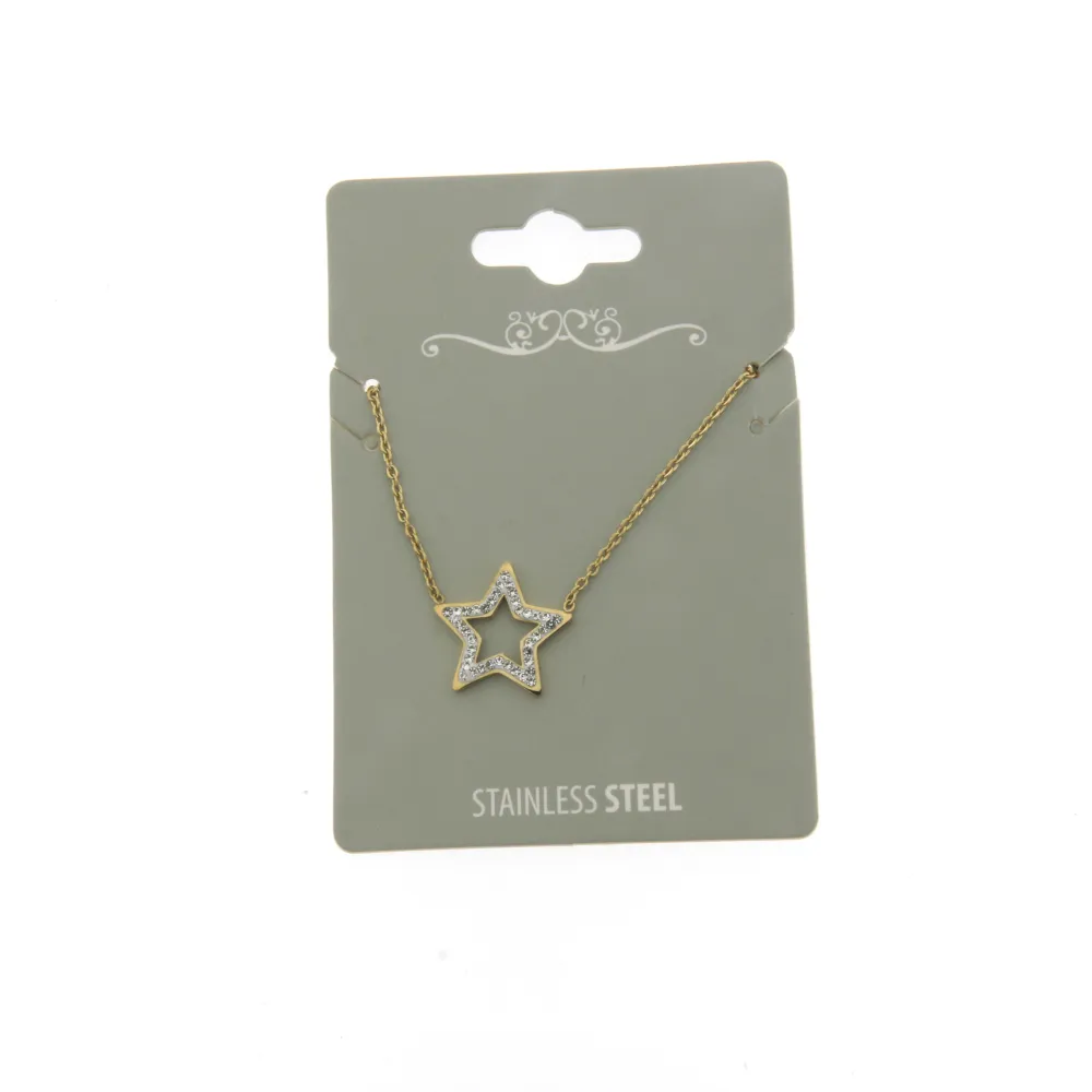CAS- Stella 4618 - Collana in Acciaio con Strass - CAS- Stella 4618 - Collana in Acciaio con Strass