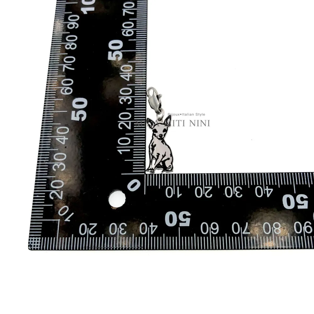 Cane-Ciondolo Smaltato in Acciaio - CIO413-120