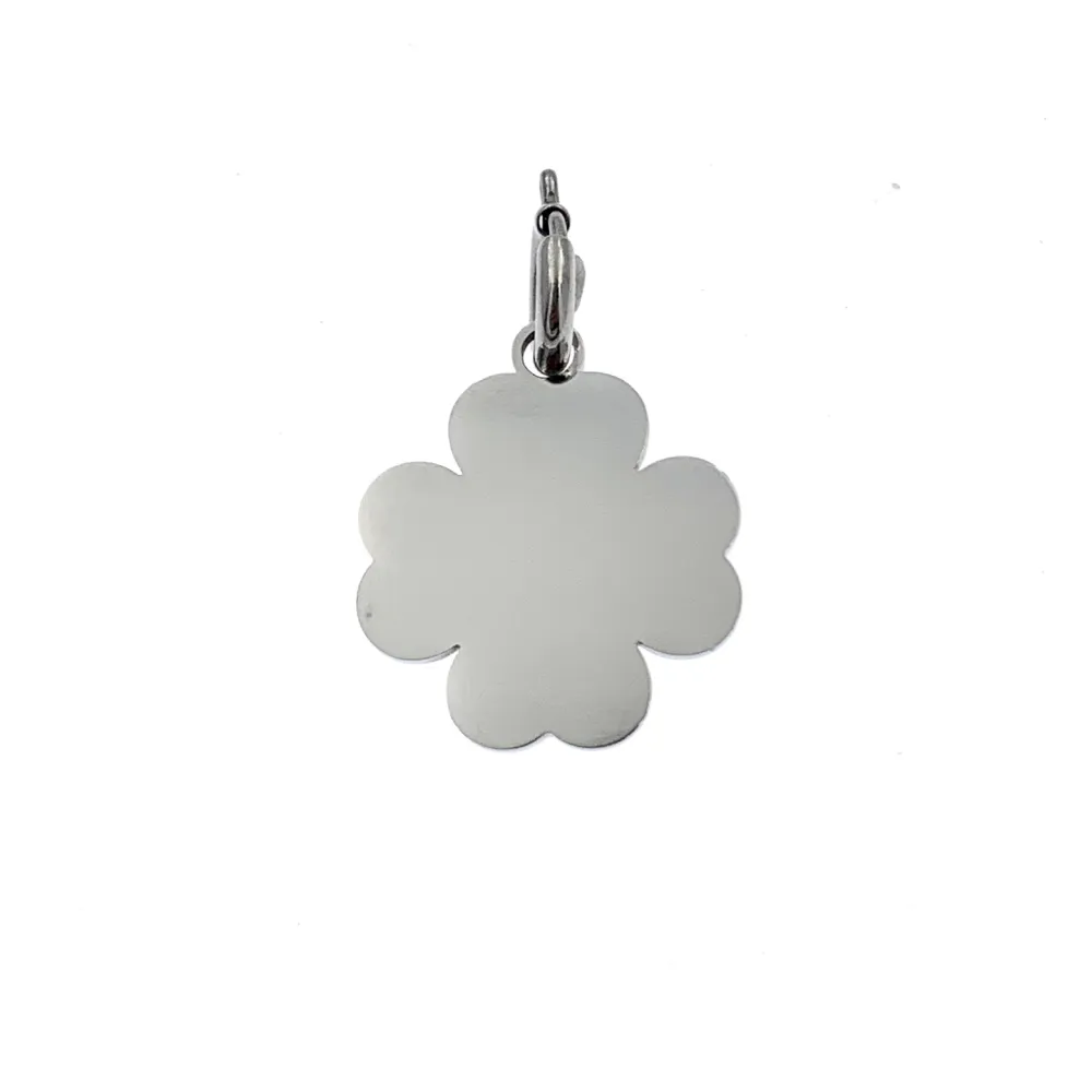 Quadrifoglio Liscio-Ciondolo in Acciaio - CIO413-265