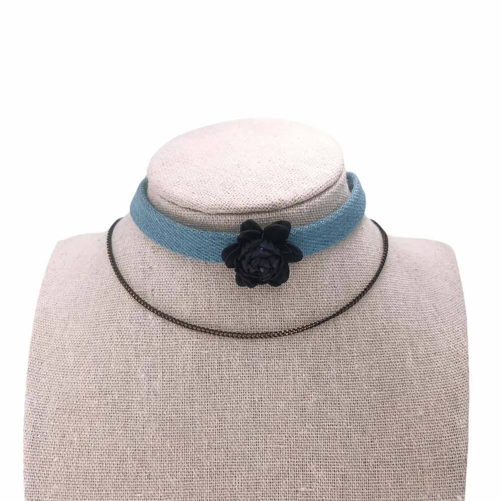 CK5921-Fiore Jeans-Choker Collarino - CK5921-Fiore Jeans-Choker Collarino