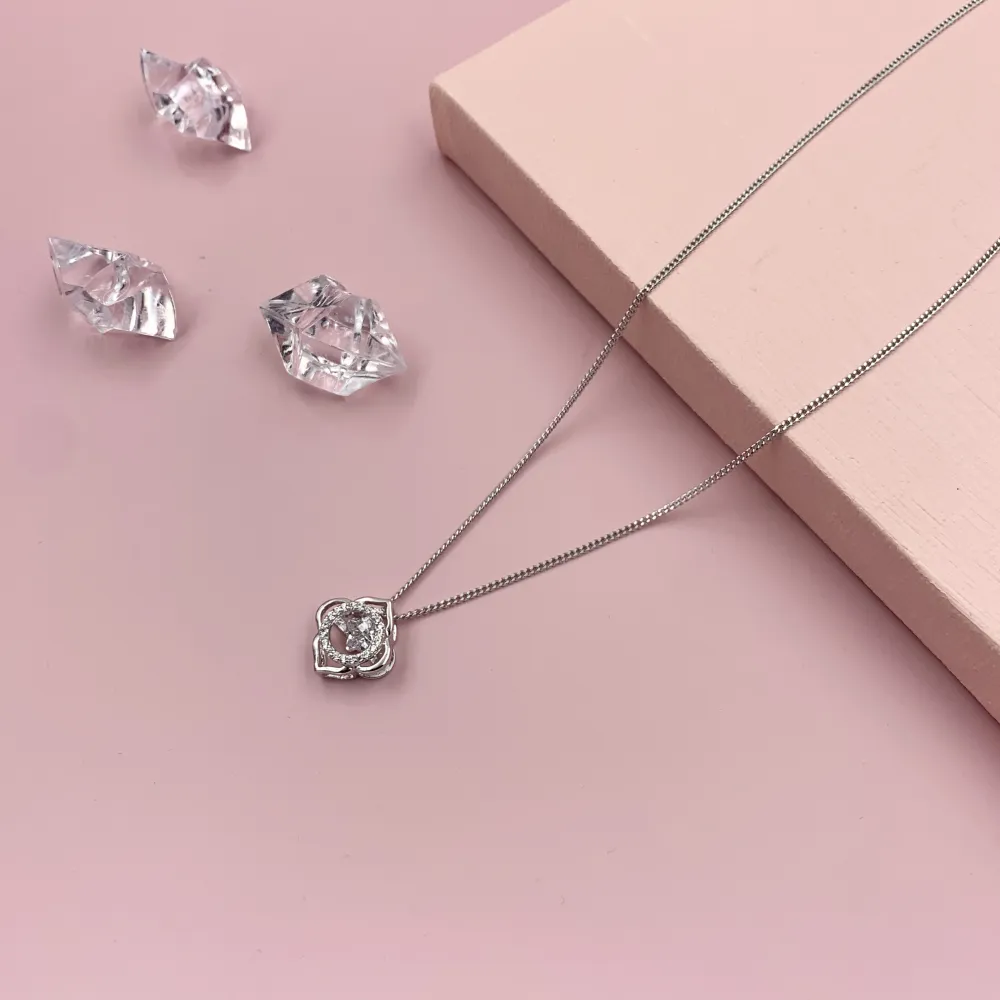 CMC6680-Rosa-Collana Girocollo con Zirconia Xuping - CMC6680-Rosa-Collana Girocollo con Zirconia Xuping