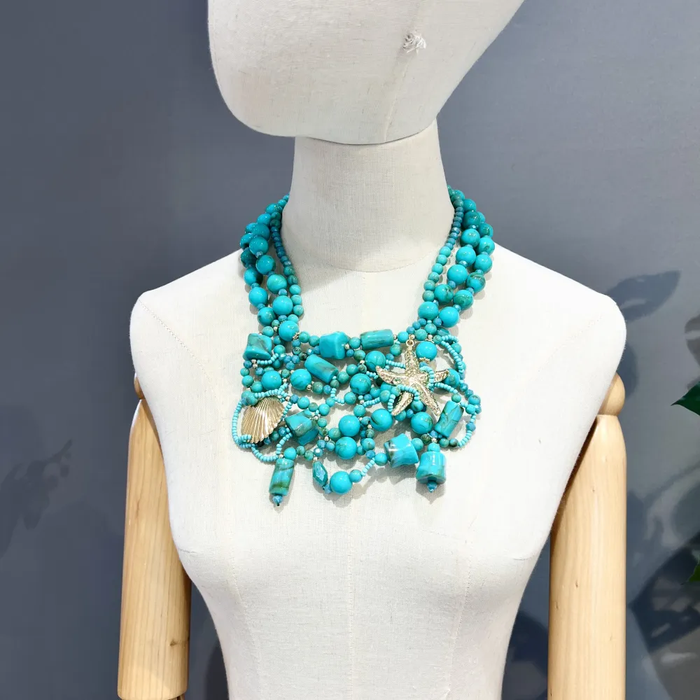 Conchiglia Stella Marina-Collana Corta Moda - CMC-732-321