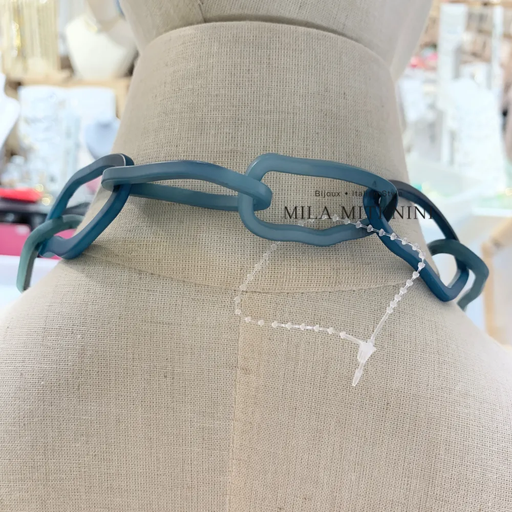 Catena-Collana Lunga in Resina - CML-121-09