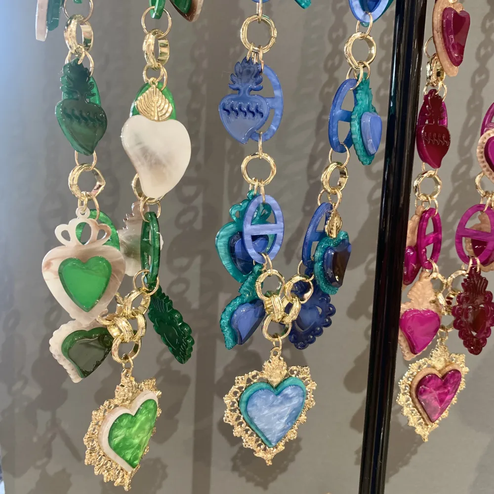 Sacro Cuore-Collana Lunga Moda in Resina - CML-121-61