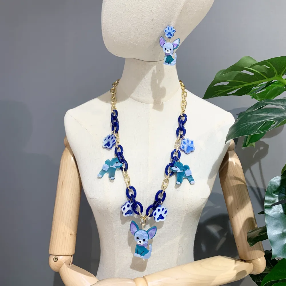 Cane-Collana Lunga Moda - CML-15581