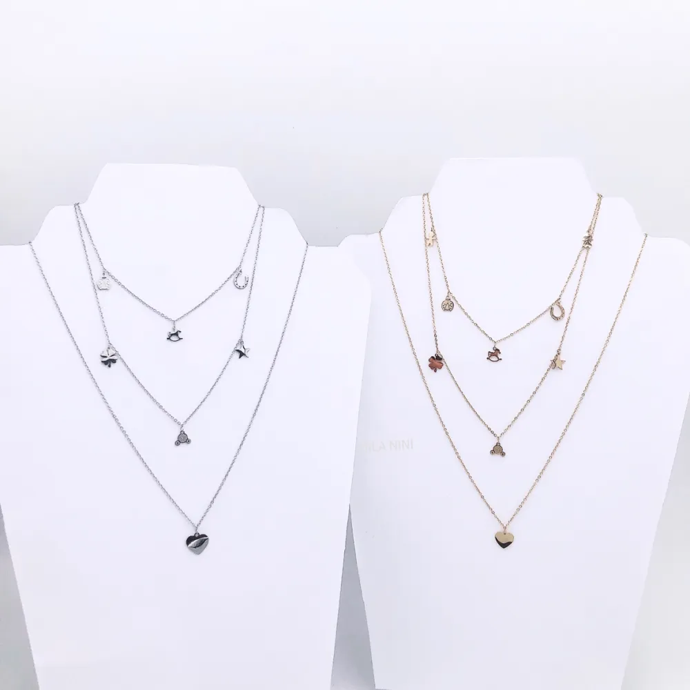 Coccinelle, Ferro Cavallo, carrozza, cavallo dondollo, cuore, q - Coccinella carrozza Multifilo - Collana 4483