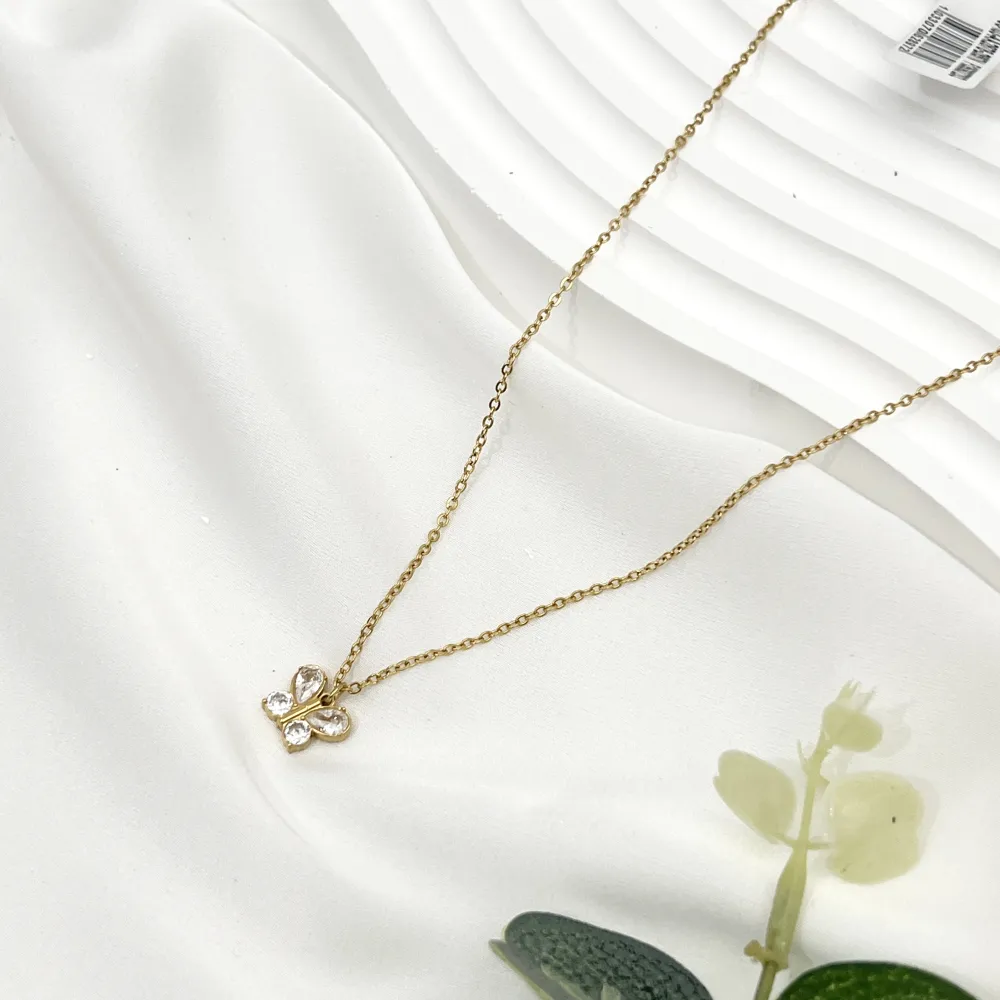 Soggetti Mix con Zirconia-24pz Collane Corte in Acciaio - CPA-103-AA2878-2897N