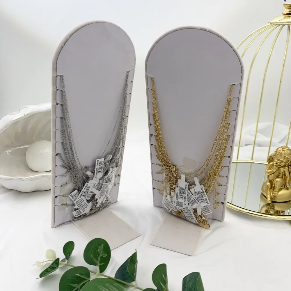 Soggetti Mix con Zirconia-24pz Collane Corte in Acciaio - CPA-103-AA3262-3272N