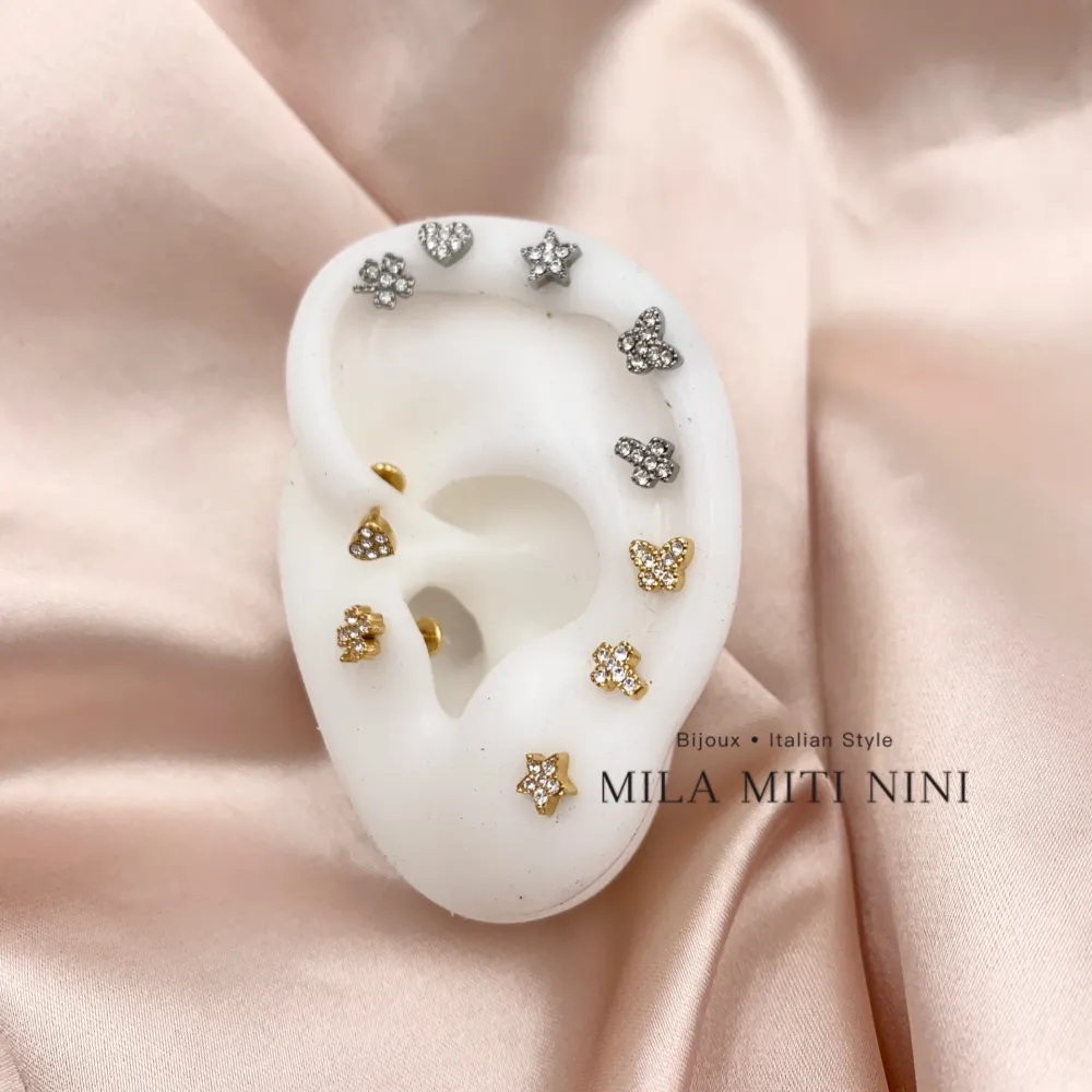 Orecchino Helix-Earcuff in Acciaio - EAK-103-AA377-376